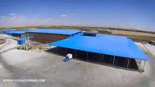 ساندویچ پانل سقفی کشتارگاه صنعتی ملکان